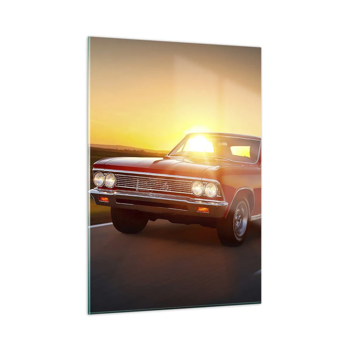 Tablou pe sticlă - Tentația este roșie - 50x70 cm