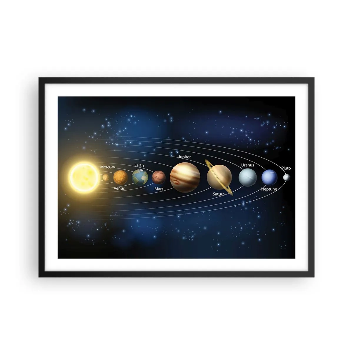 Poster în ramă neagră - Una din zece - 70x50 cm