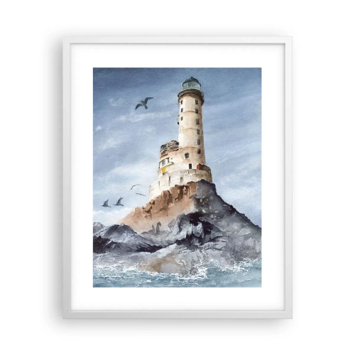 Poster în ramă albă - Invincibil - 40x50 cm