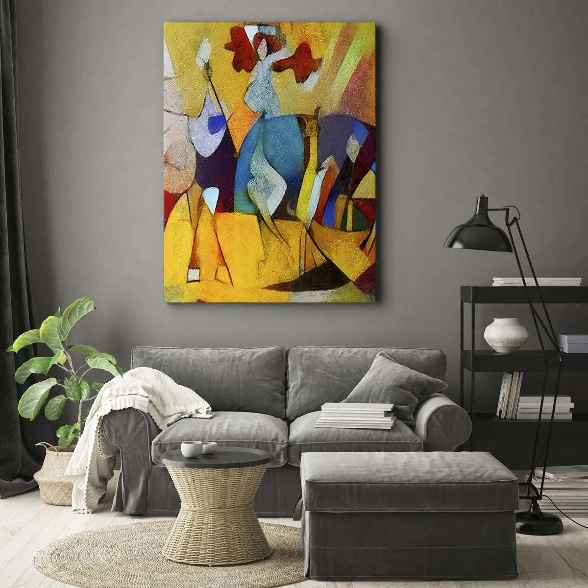 Tablou pe pânză - Soare - viață - bucurie - 65x120 cm