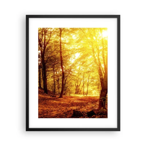 Poster în ramă neagră - Spre o poiană de aur - 40x50 cm