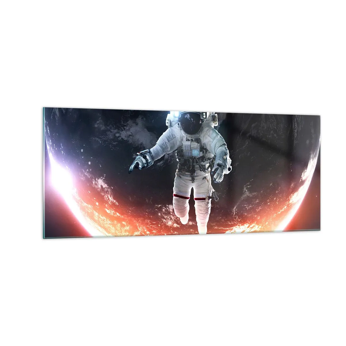 Tablou pe sticlă - Pot să mai stau un pic? - 100x40 cm