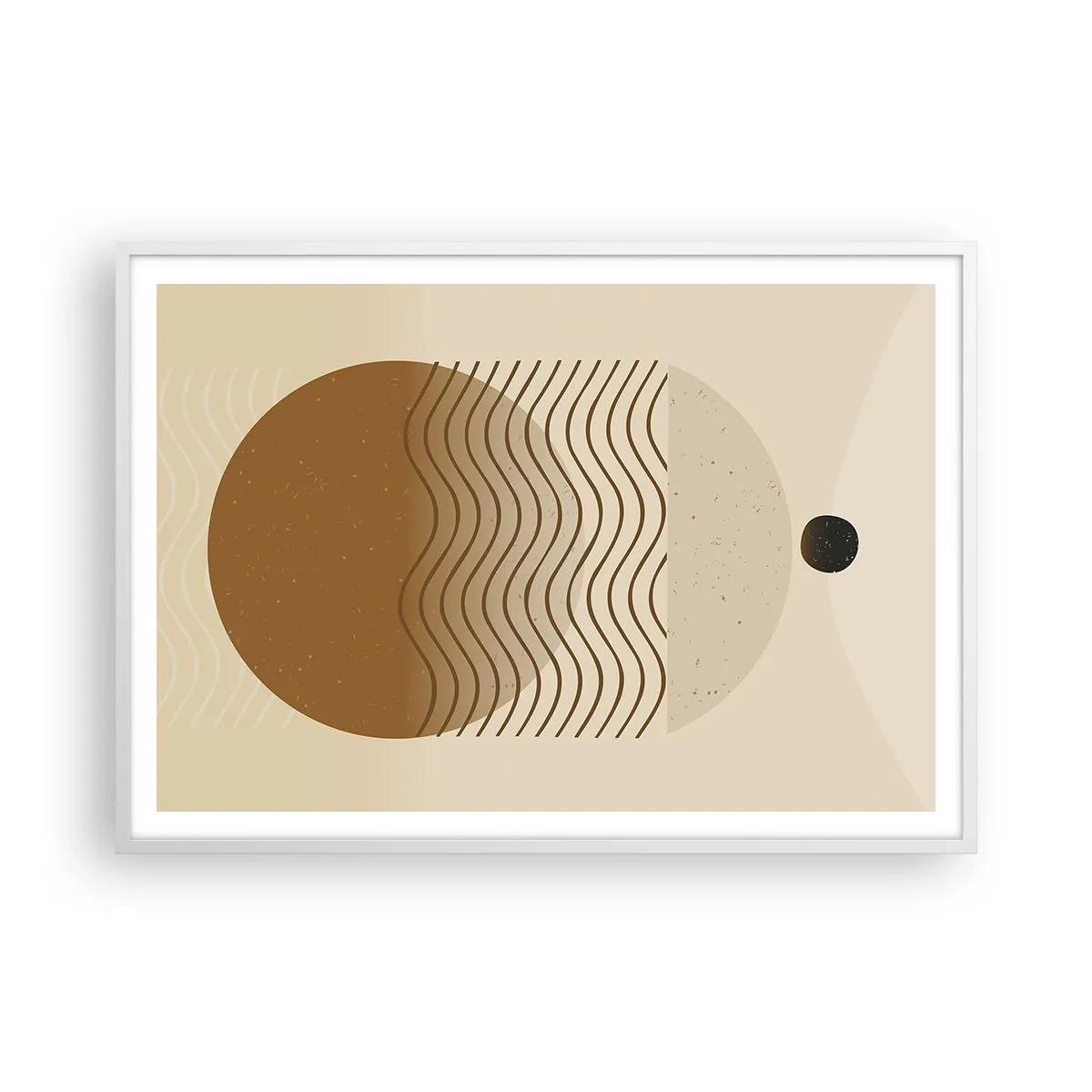 Poster în ramă albă - Despre originea figurilor geometrice - 100x70 cm