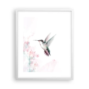 Poster în ramă albă - Oprit în mișcare - 40x50 cm