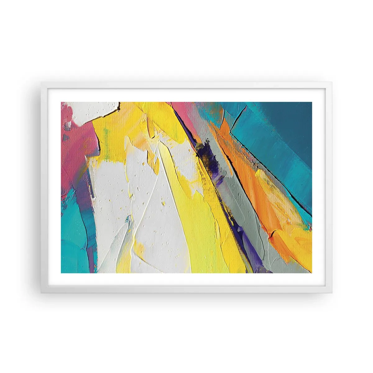 Poster în ramă albă - Anatomia luminii - 70x50 cm