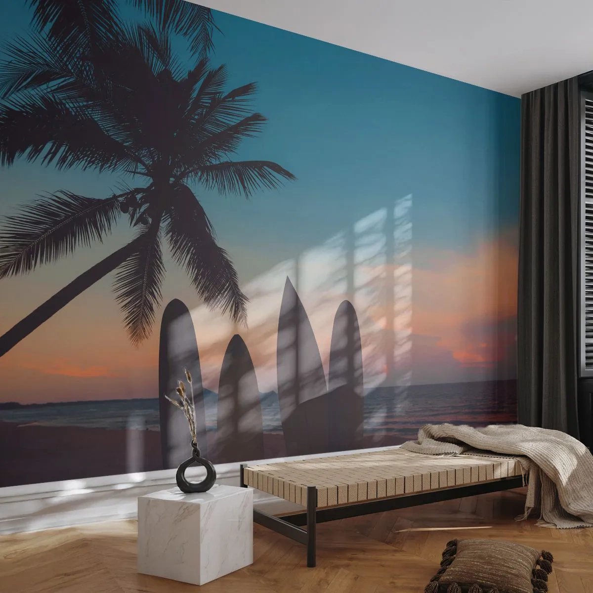 Tapet Premium Sand - Și mâine ne vom distra - Peisaj, Surfing, Mare - 100x70 cm
