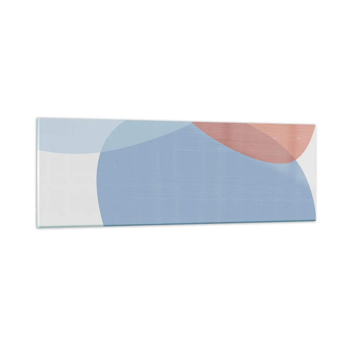 Tablou pe sticlă - Relații pastelate - 90x30 cm