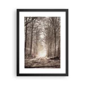 Poster în ramă neagră - Catedrala Forestieră - 30x40 cm