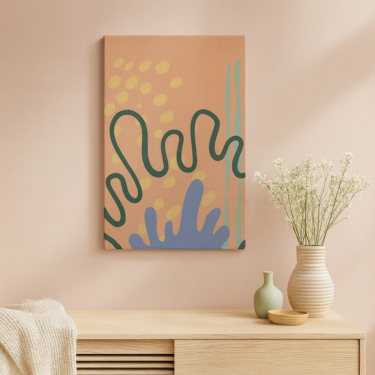 Tablou pe pânză - Abstracție: diversitatea naturii - 50x70 cm