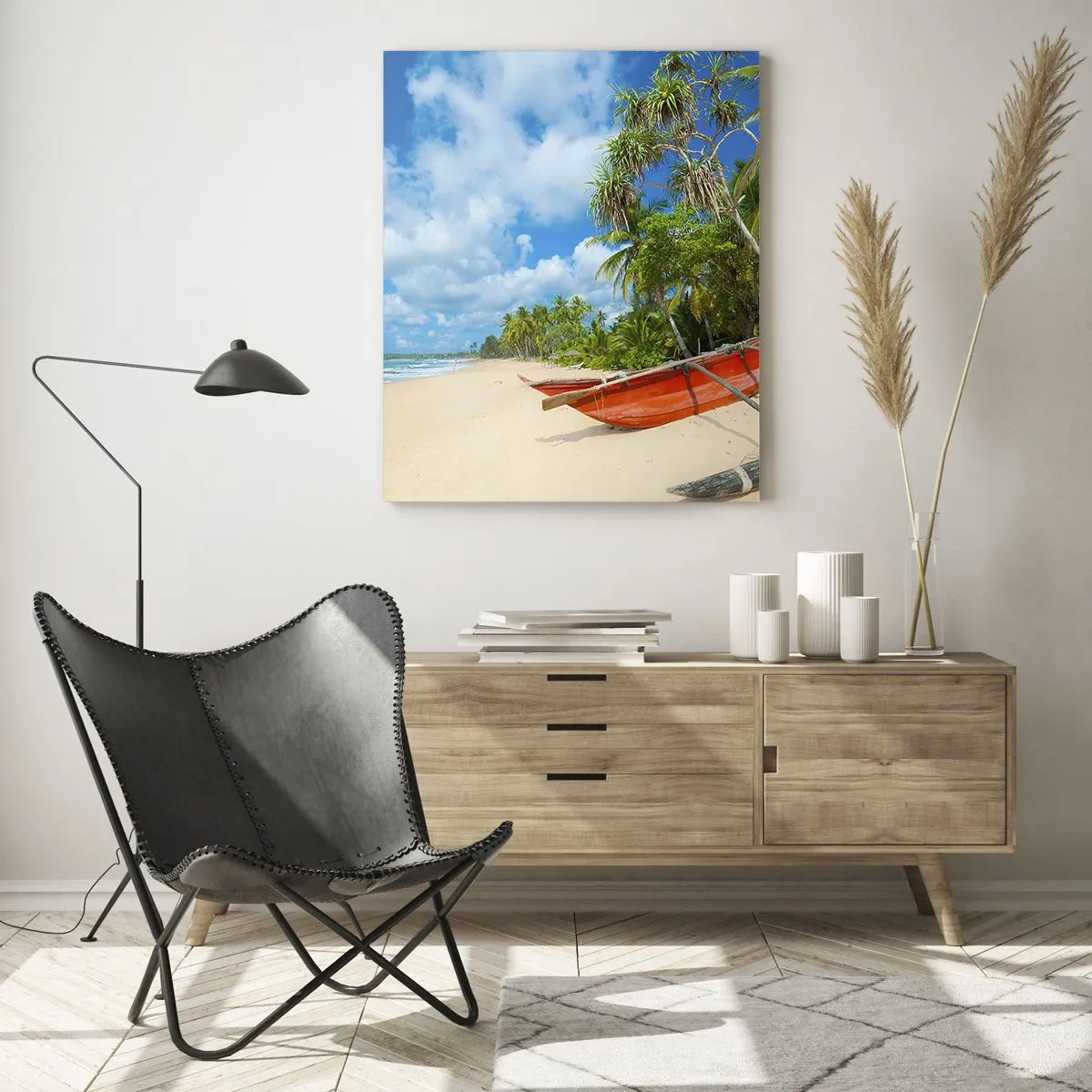 Tablou pe sticlă - Farmecul tropicelor - 50x70 cm