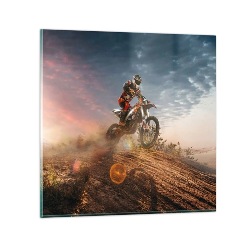 Tablou pe sticlă - Pentru victorie - 60x60 cm