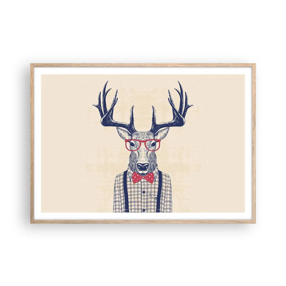 Poster în ramă de stejar deschis - O extravaganță jucăușă - 100x70 cm