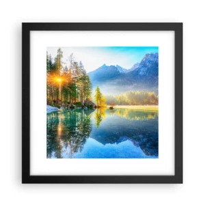 Poster în ramă neagră - Maiestate și dulceață - 30x30 cm
