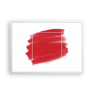 Poster în ramă albă - În afara cadrului - 70x50 cm