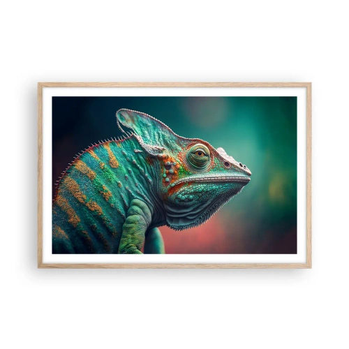Poster în ramă de stejar deschis - Mă poți vedea? Nu e bine... - 91x61 cm