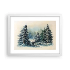 Poster în ramă albă - Gata pentru Crăciun - 40x30 cm