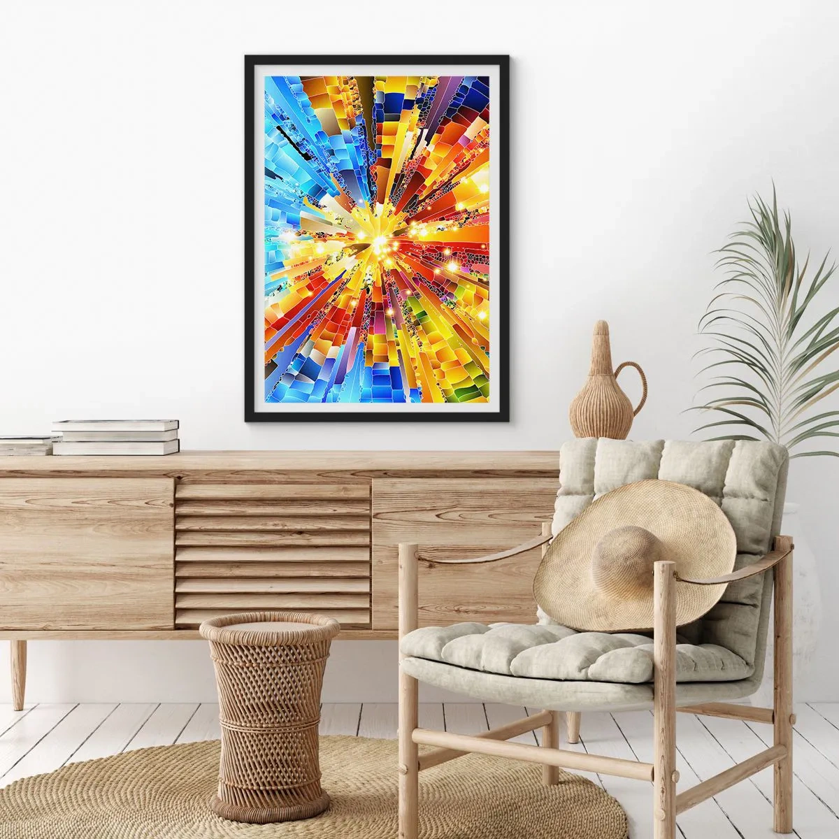 Poster în ramă neagră - In medias res - 40x50 cm