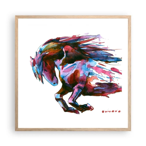 Poster în ramă de stejar deschis - În exaltare - 60x60 cm