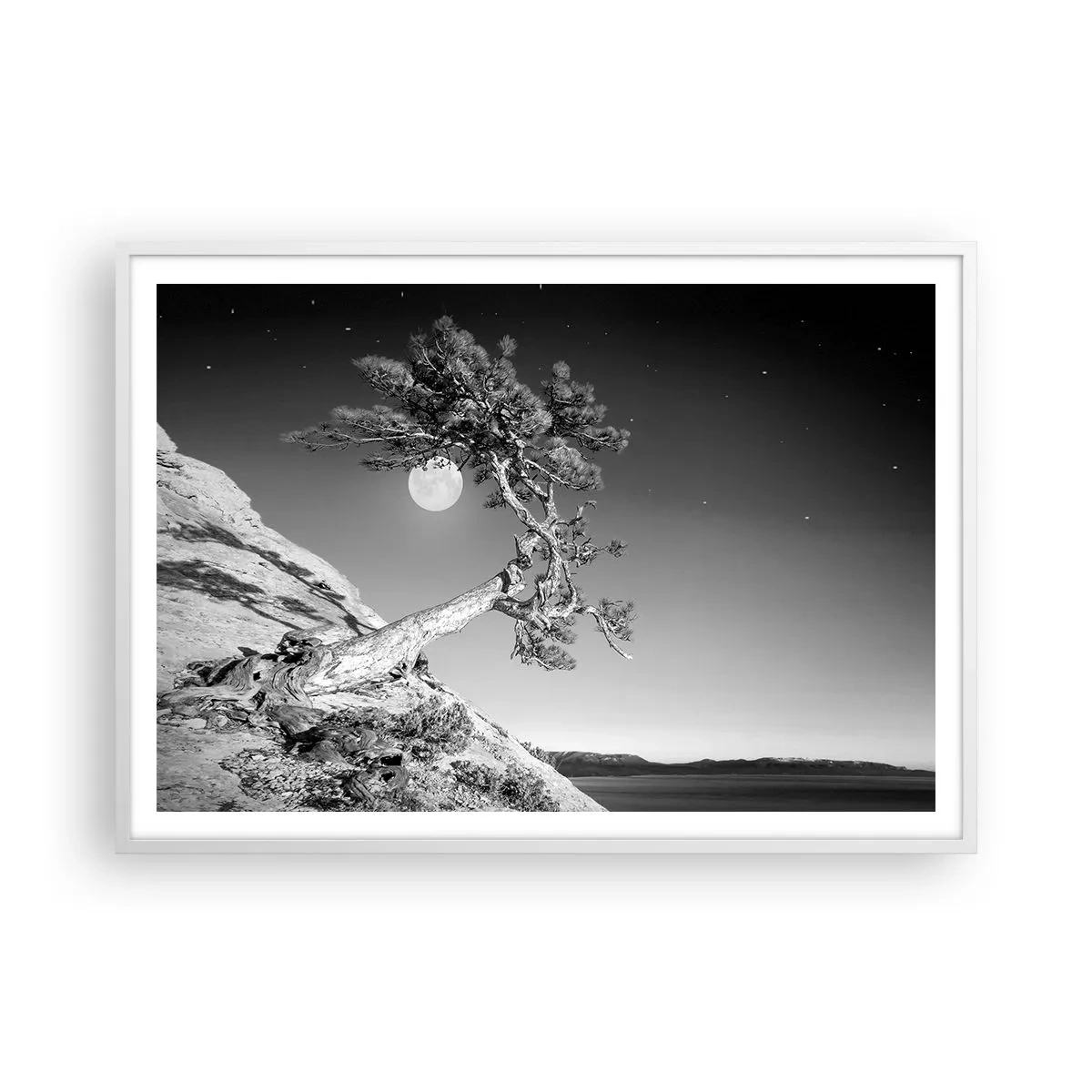 Poster în ramă albă - Războinicul victorios - 100x70 cm