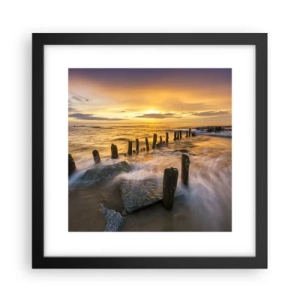 Poster în ramă neagră - Frumusețe brută a mării - 30x30 cm