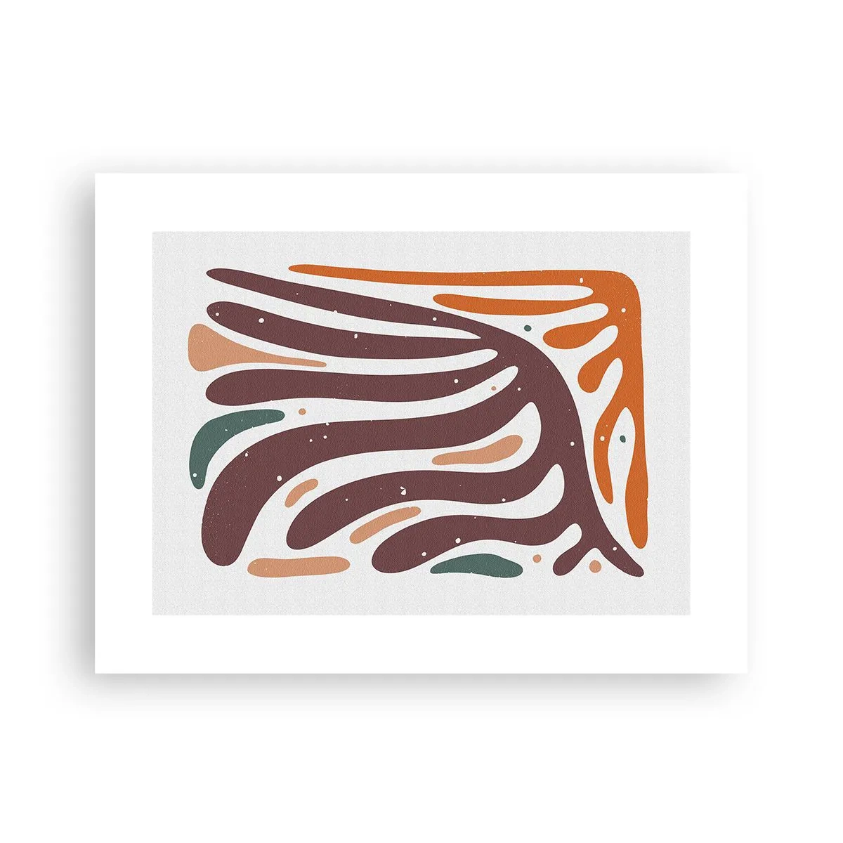 Poster - Compoziție organică radială - 40x30 cm