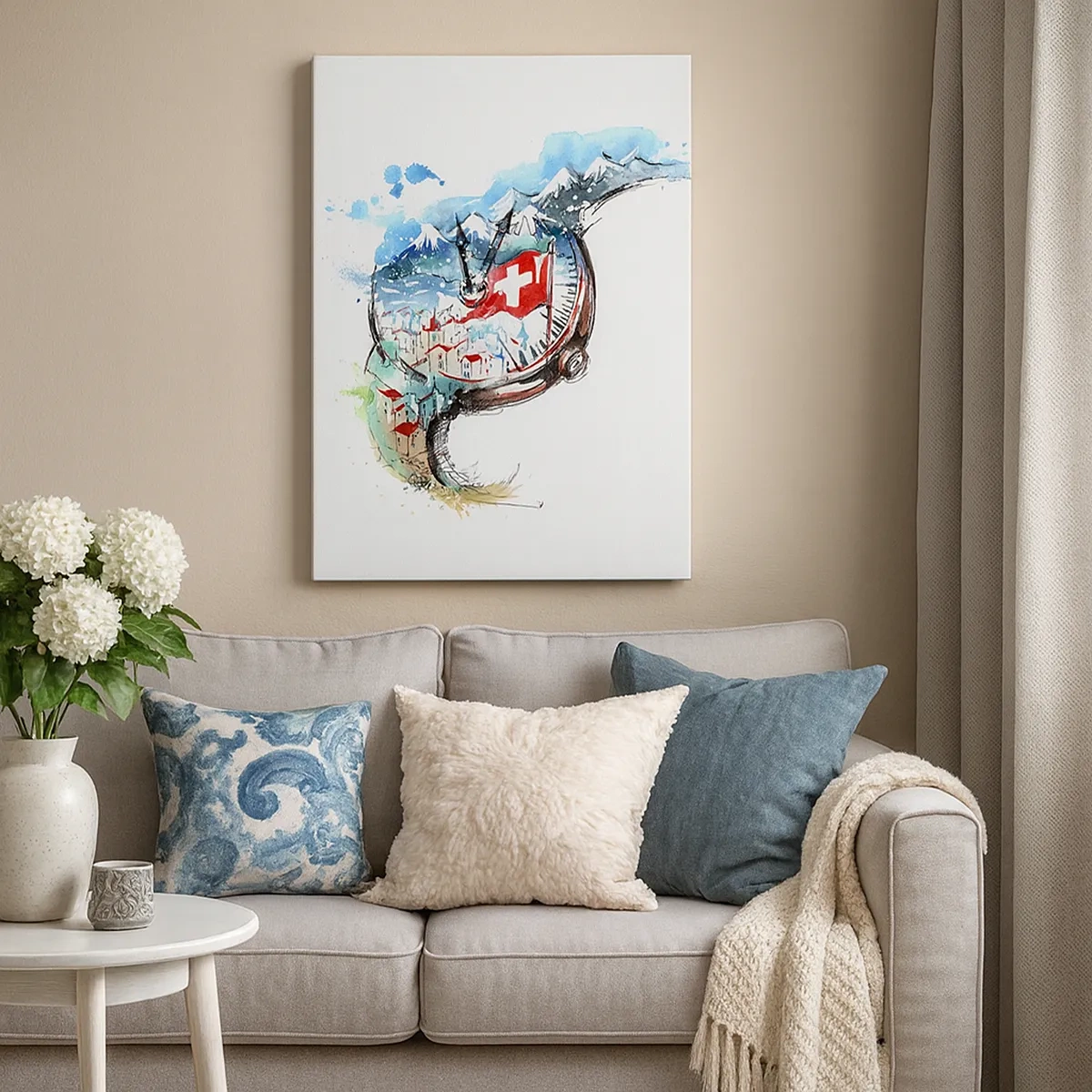 Tablou pe pânză - Spiritul Elveției - 50x70 cm