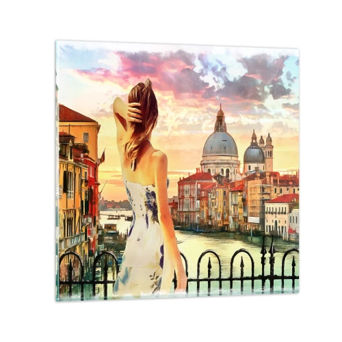 Tablou pe sticlă - Când vine vorba de aventură, doar în... - 50x50 cm