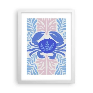 Poster în ramă albă - Ca o floare de mare - 30x40 cm