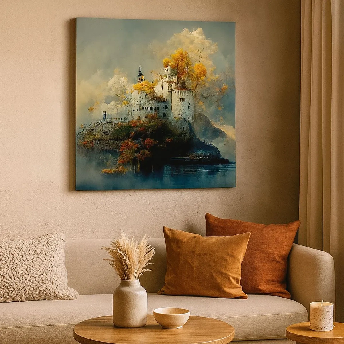 Tablou pe pânză - Începutul unei povești romantice - 30x30 cm