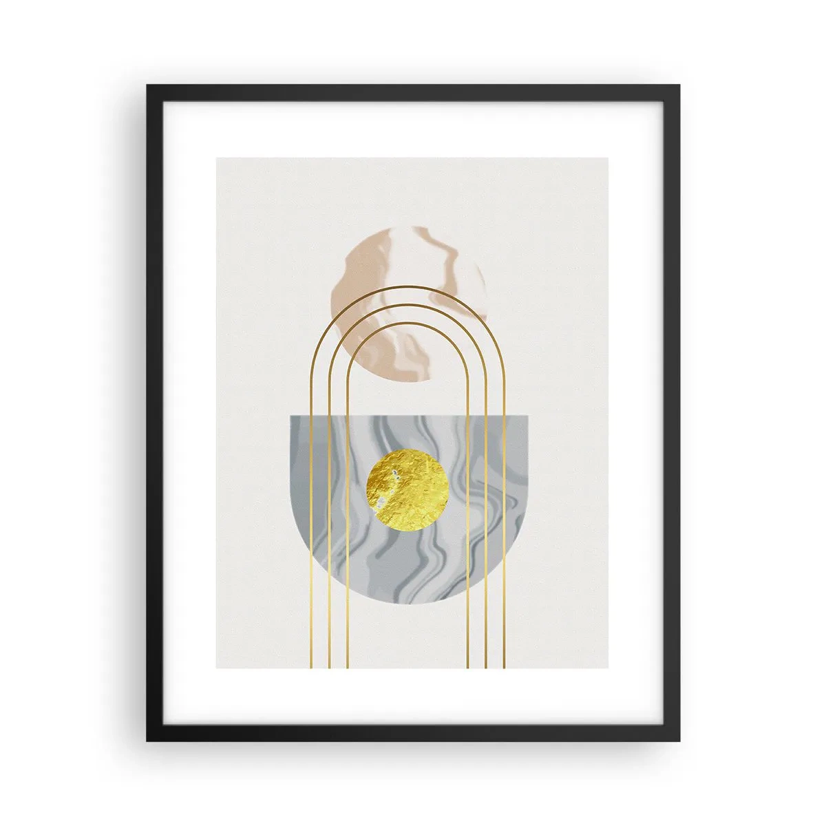 Poster în ramă neagră - Lumină și strălucire - 40x50 cm