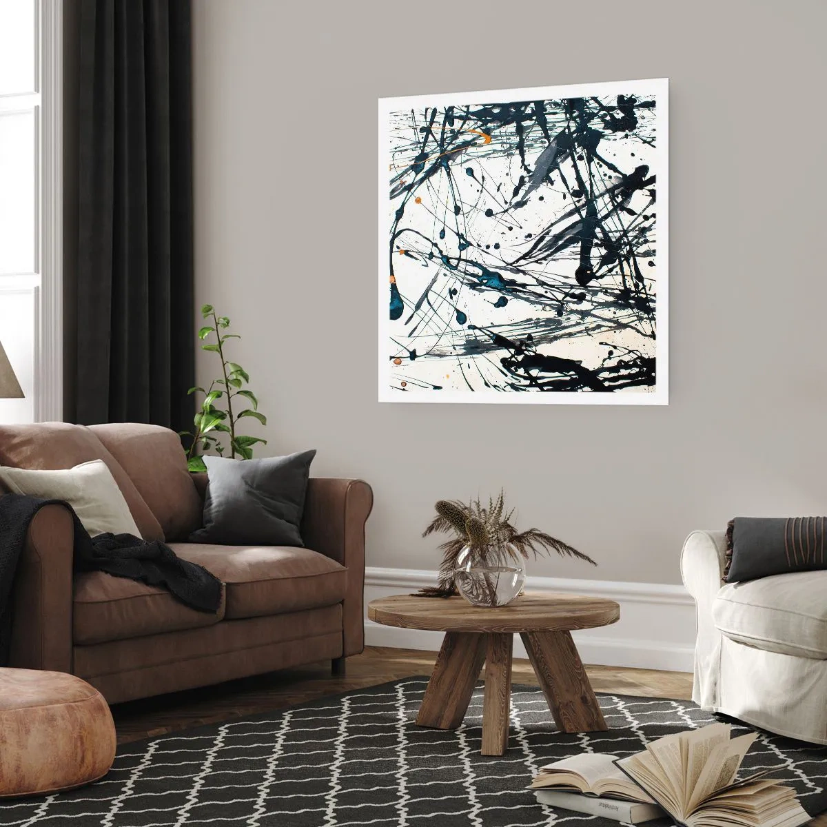 Poster - Abstracție expresionistă - 40x40 cm