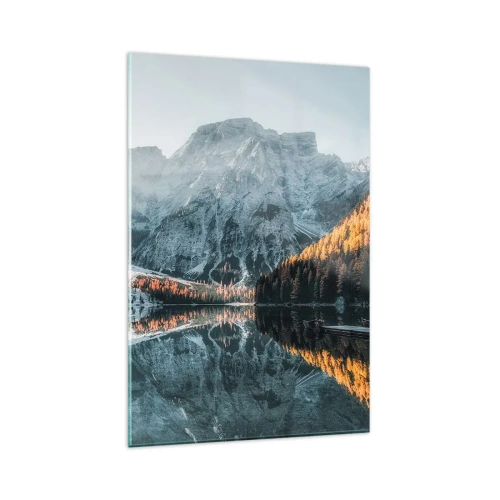 Tablou pe sticlă - Peisaj în oglindă - 80x120 cm
