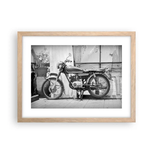 Poster în ramă de stejar deschis - Clasicul înainte de toate - 40x30 cm