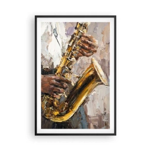 Poster în ramă neagră - E timpul pentru a cânta solo - 61x91 cm