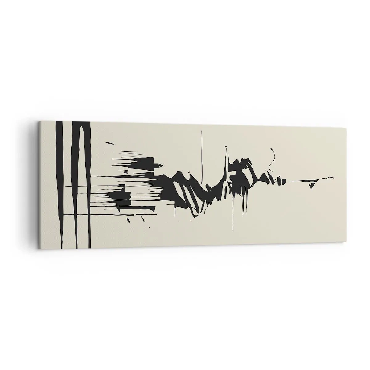 Tablou pe pânză - Abstracție pripită - 140x50 cm