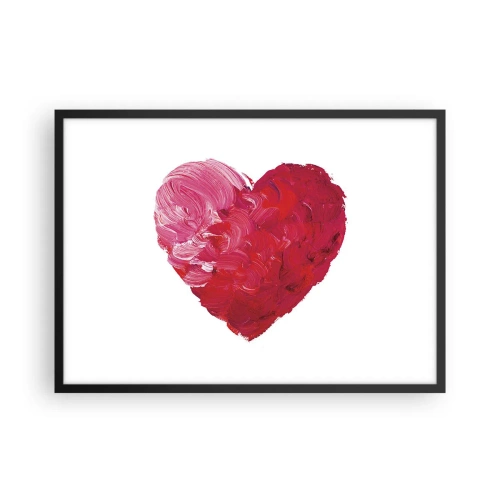 Poster în ramă neagră - All you need is love - 70x50 cm
