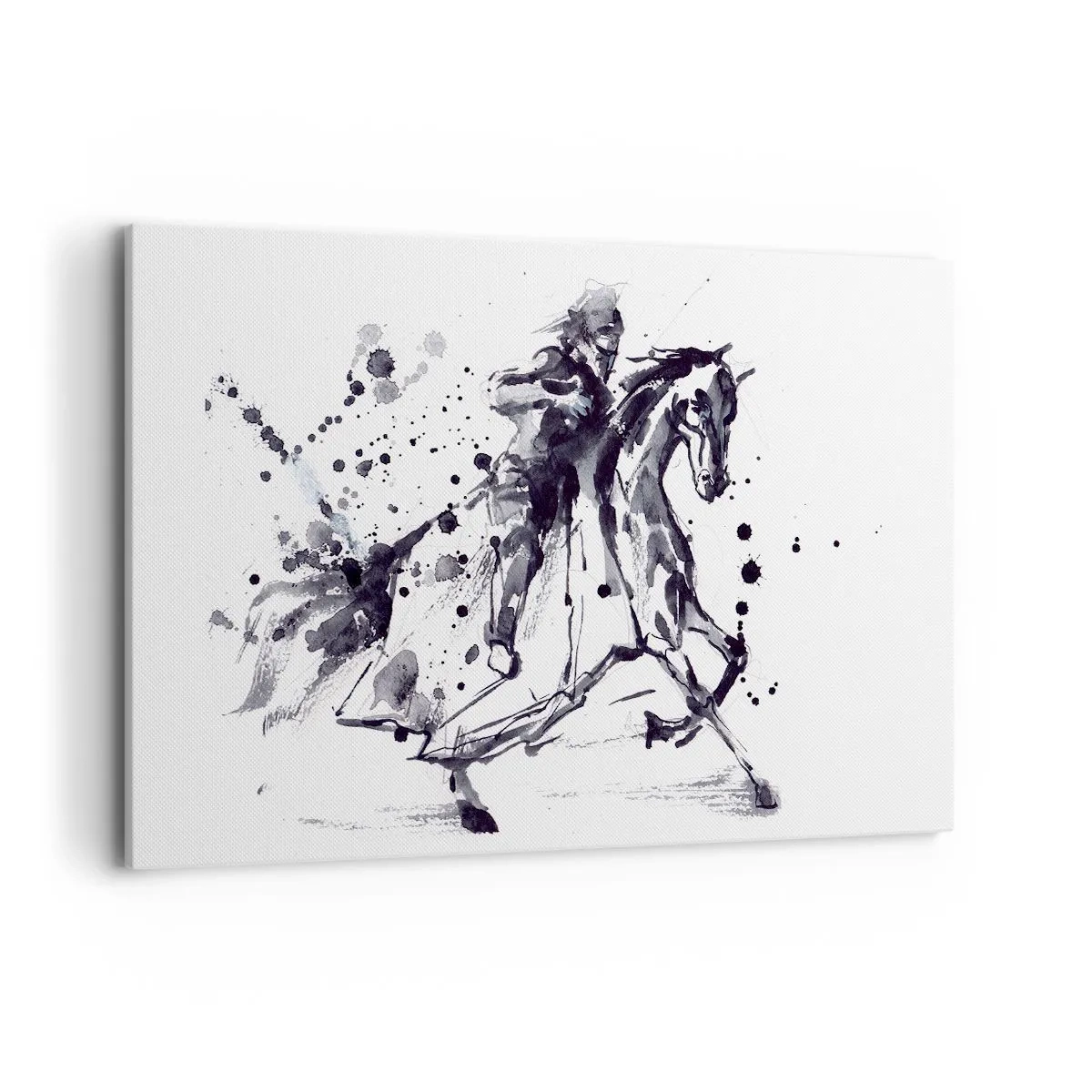 Tablou pe pânză - Cavalerul negru - 120x80 cm