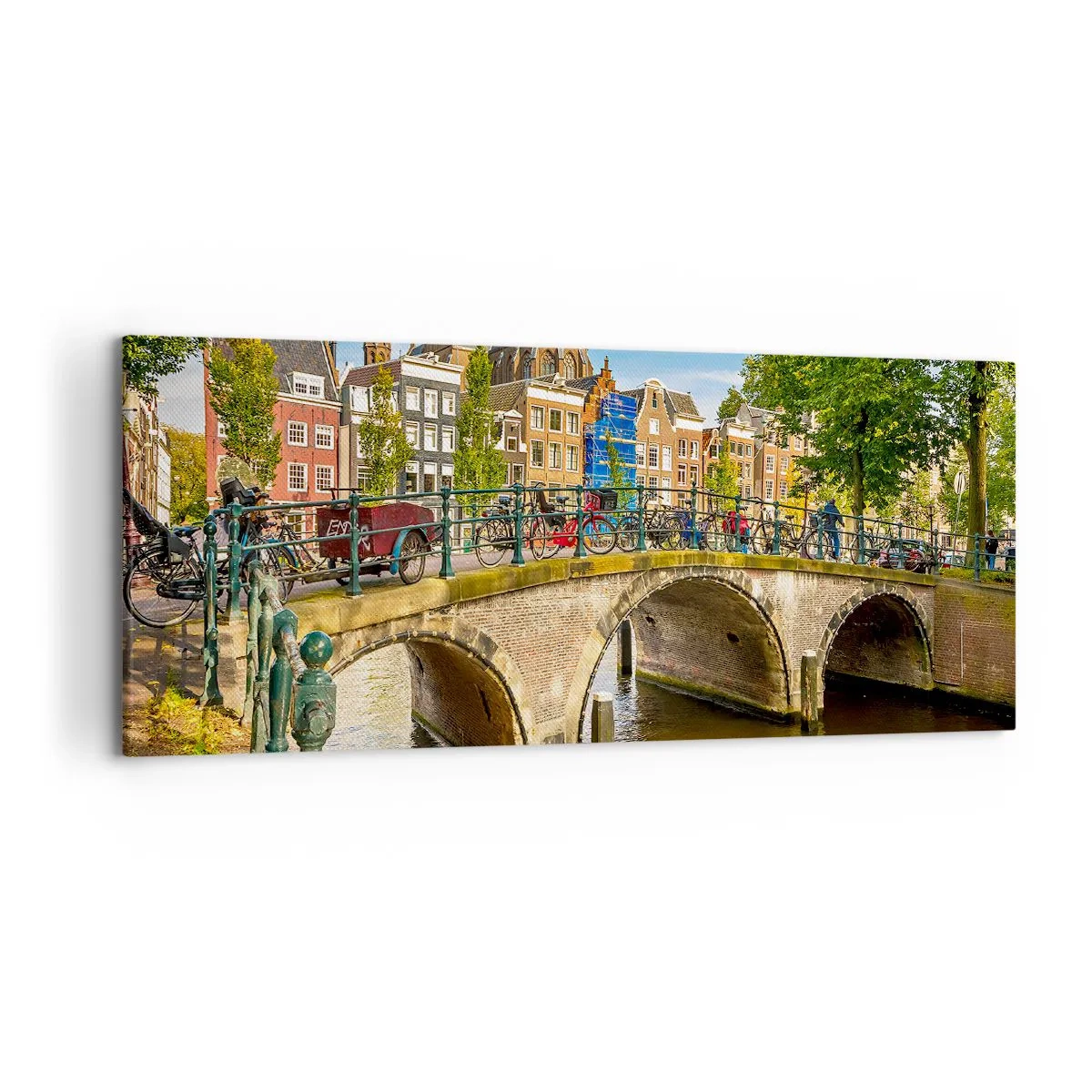 Tablou pe pânză - Primăvara lângă canal - 120x50 cm