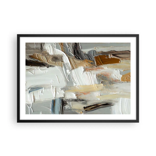 Poster în ramă neagră - Stratificare colorată - 70x50 cm