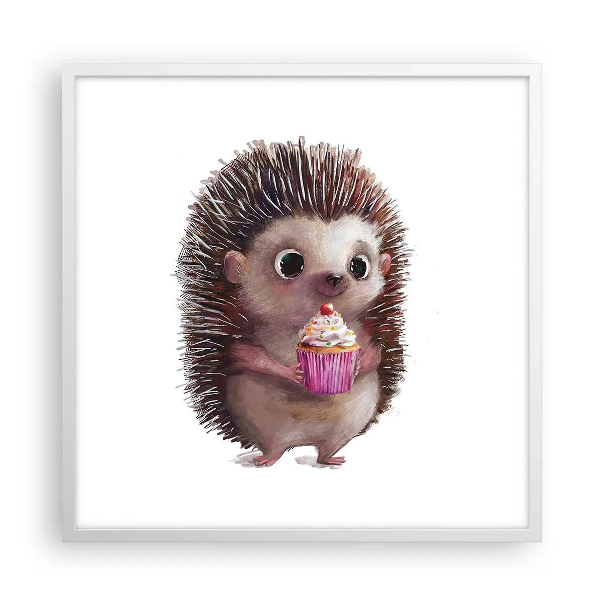 Poster în ramă albă - Fiecare zi este o sărbătoare - 60x60 cm