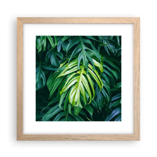 Poster în ramă de stejar deschis - Scufundă-te în prospețime - 30x30 cm