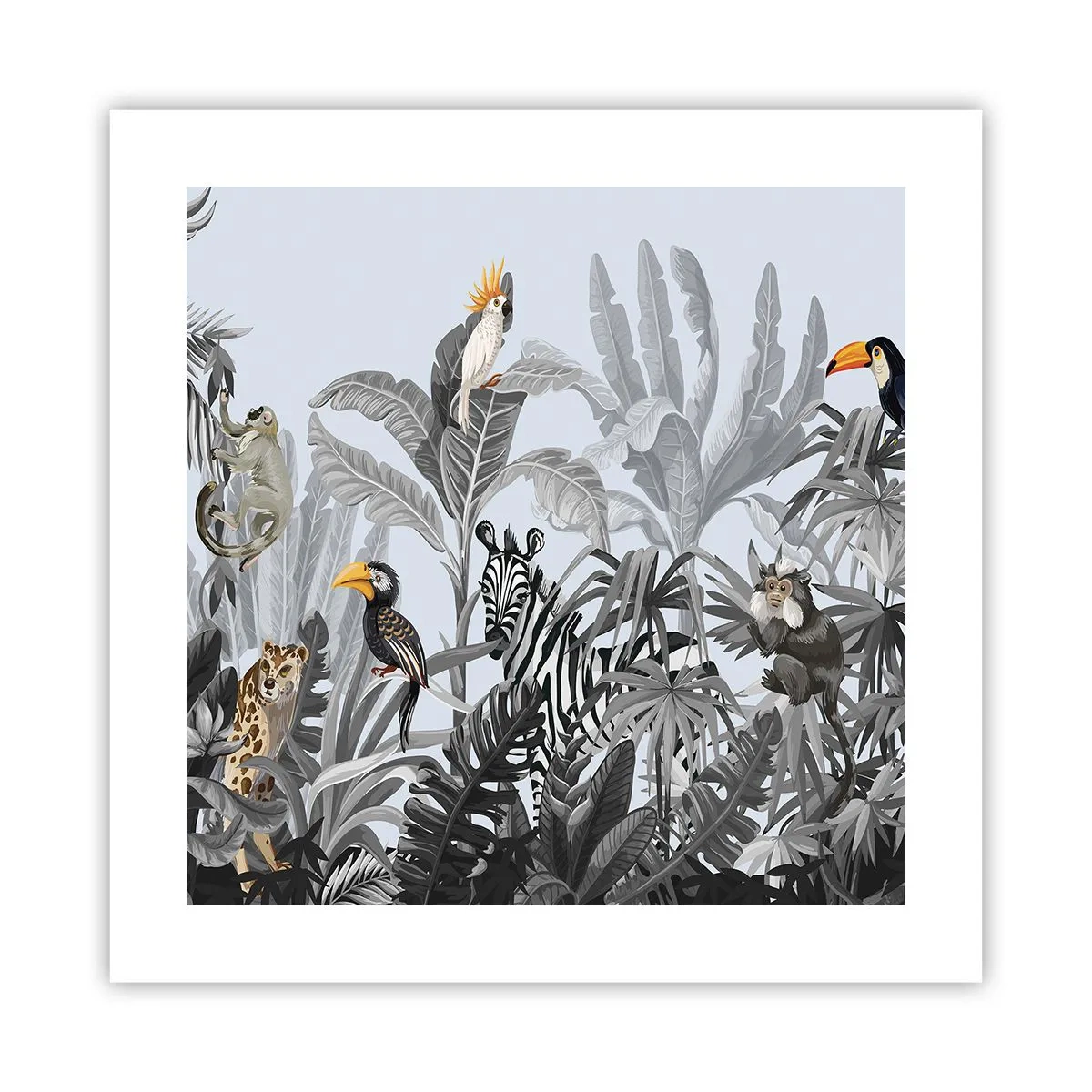 Poster - O fabulă africană - 40x40 cm