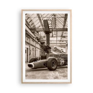 Poster în ramă de stejar deschis - Odihna învingătorului - 61x91 cm