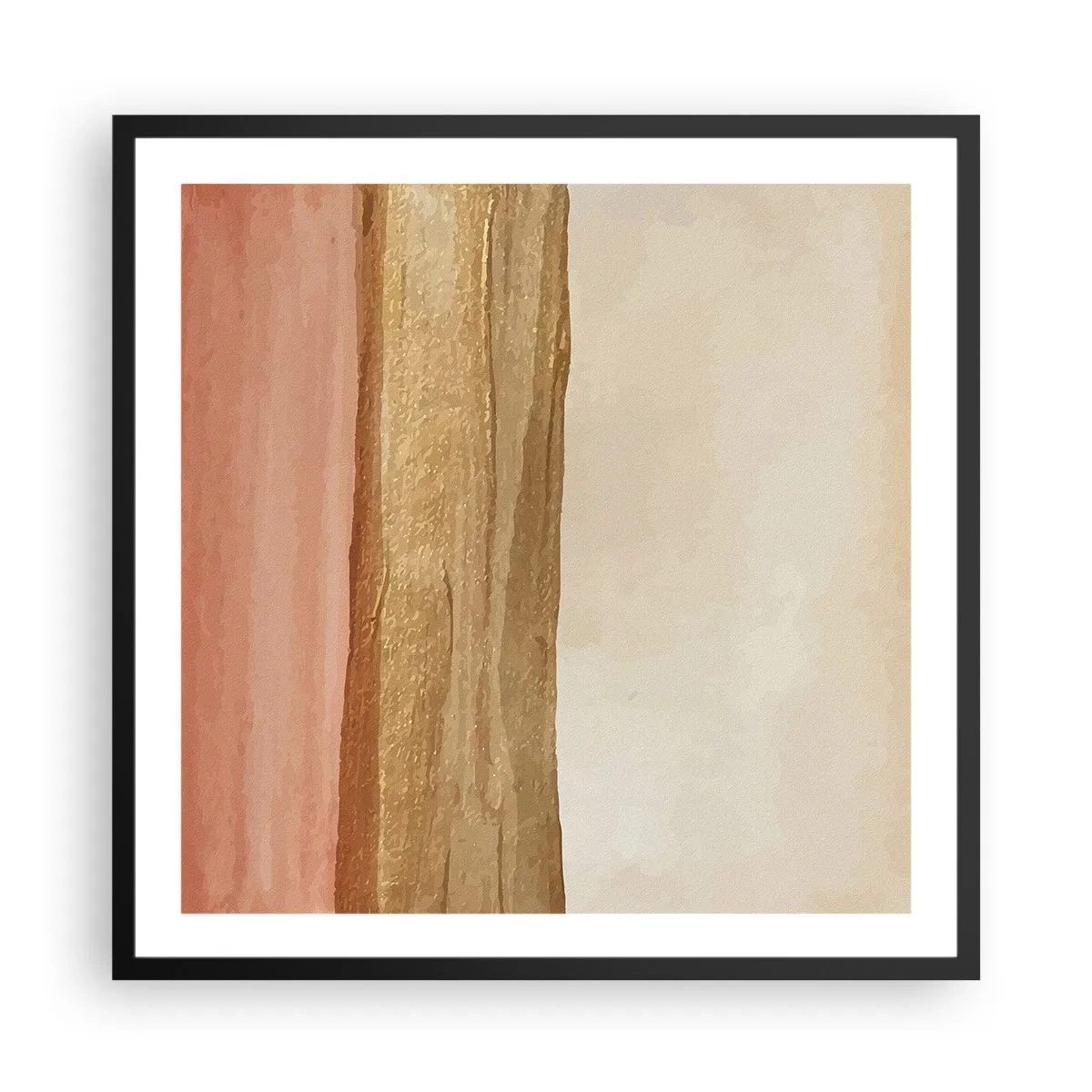 Poster în ramă neagră - Compoziție verticală - 60x60 cm