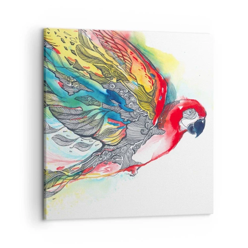 Tablou pe pânză - Trăiește în culori - 50x50 cm