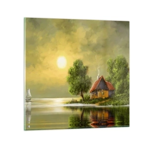 Tablou pe sticlă - Frumos, ca dintr-o imagine - 40x40 cm