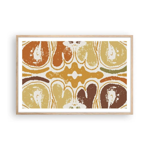 Poster în ramă de stejar deschis - Abstracție sentimentală - 91x61 cm