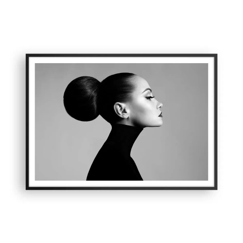 Poster în ramă neagră - Nefertiti contemporană - 100x70 cm