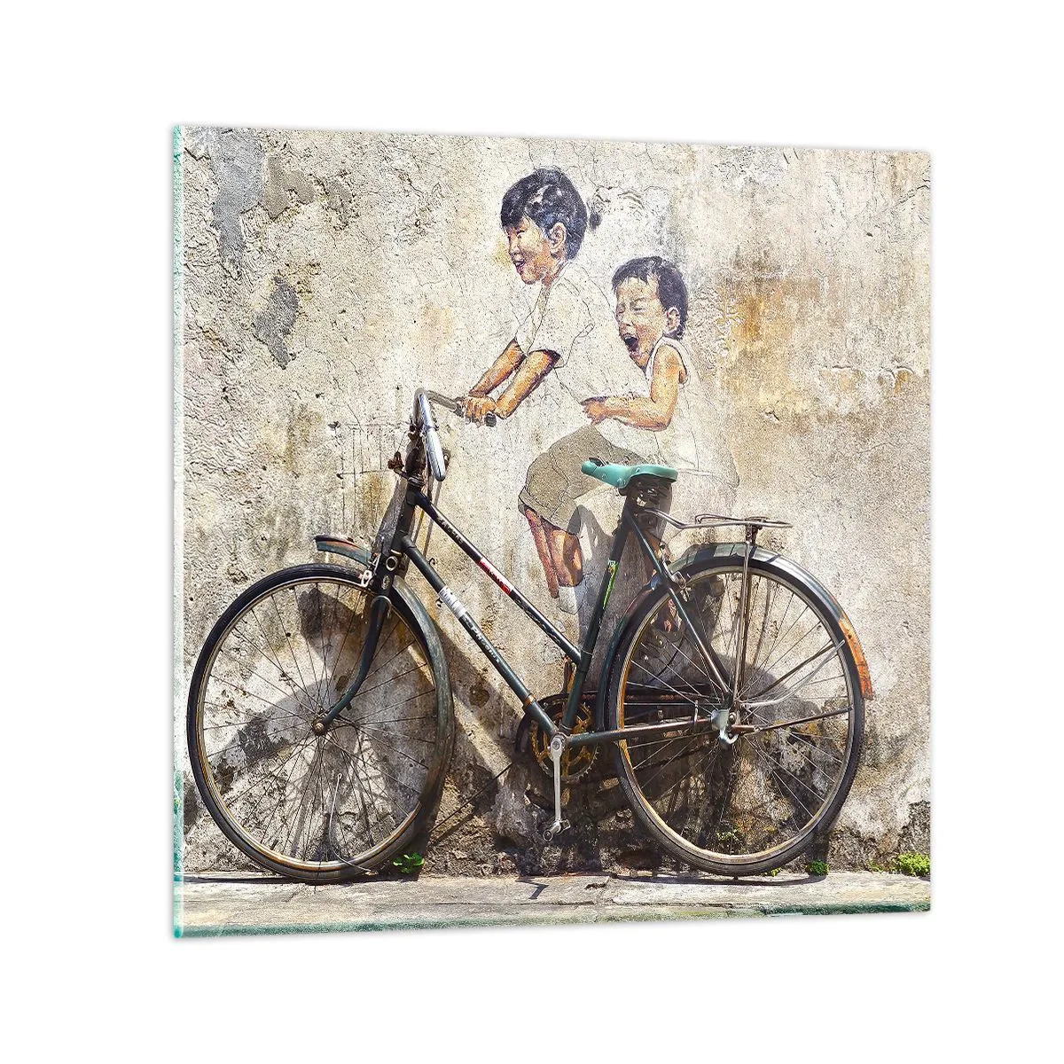 Tablou pe sticlă - Adevărat sau fals? - 70x70 cm