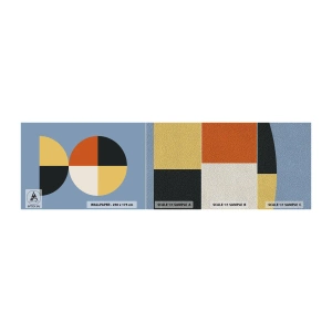 Mostră tapet Premium Sand - Uită-te și numără - Abstracția, Grafică, Artă Modernă - 100x30 cm